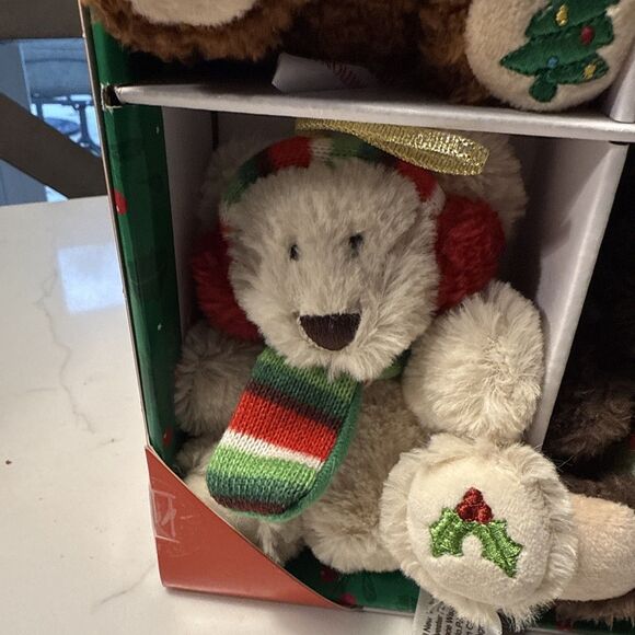 NIB 12 Piece Hugfun Plush Christmas Ornament Collection Snowmen Reindeer Moose - Picture 6 of 15